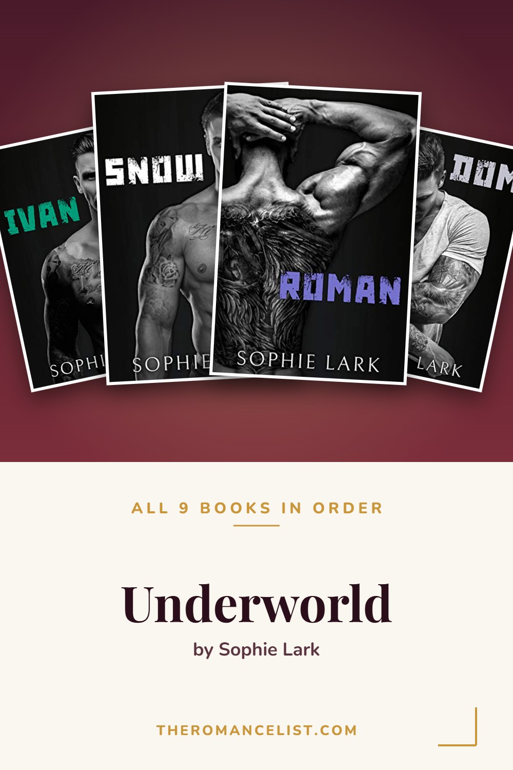 Underworld by Sophie Lark — books in order