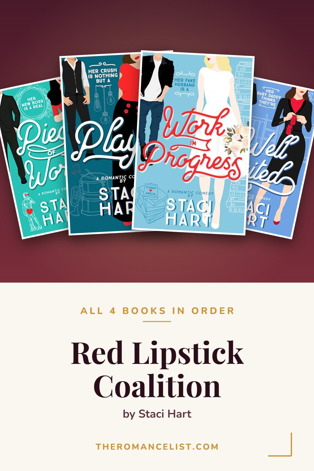 Red Lipstick Coalition by Staci Hart — books in order