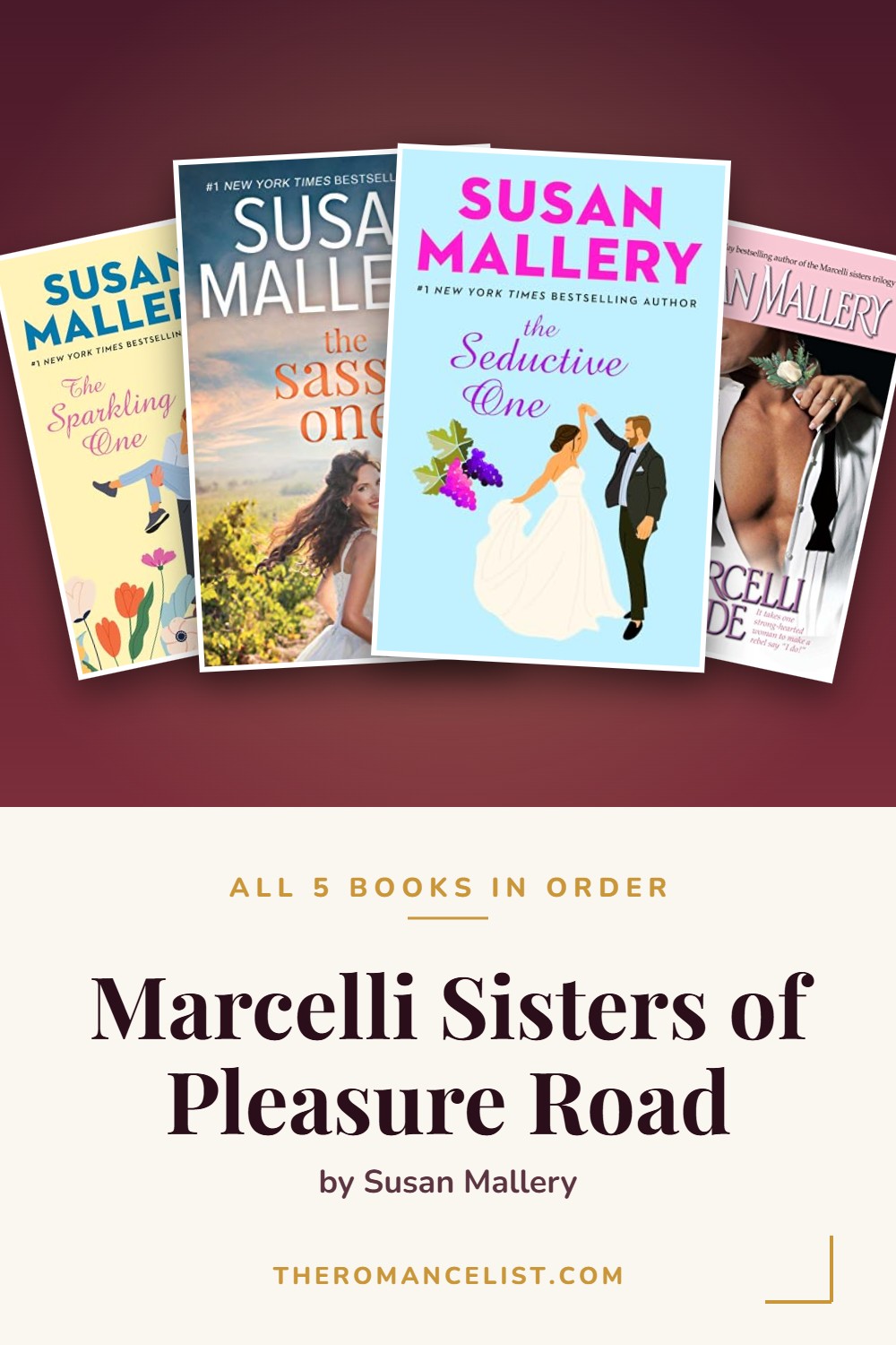 Marcelli Sisters of Pleasure Road by Susan Mallery — books in order