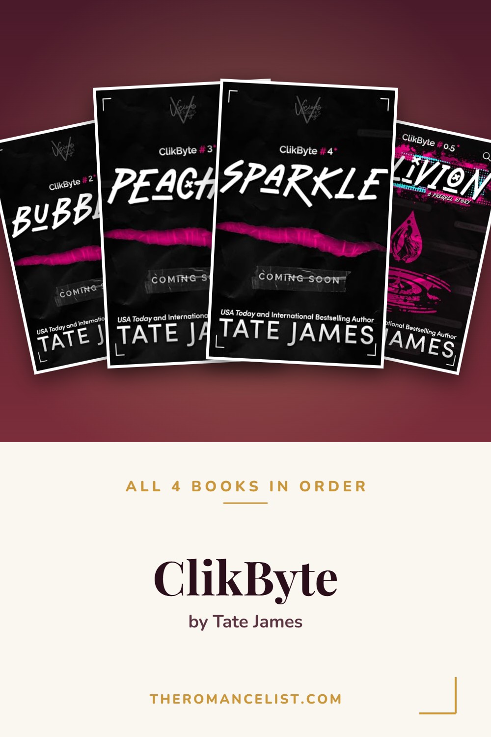 ClikByte by Tate James — books in order