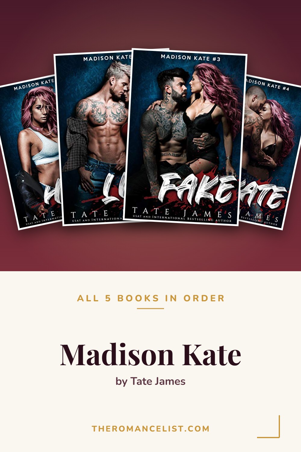 Madison Kate by Tate James — books in order