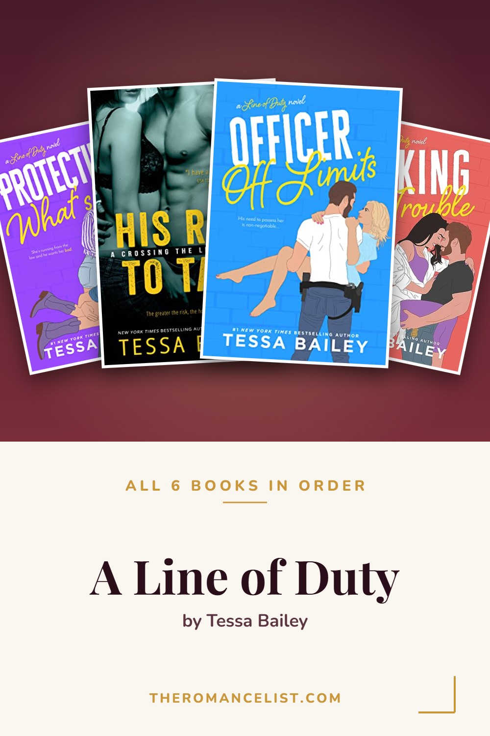 A Line of Duty by Tessa Bailey — books in order