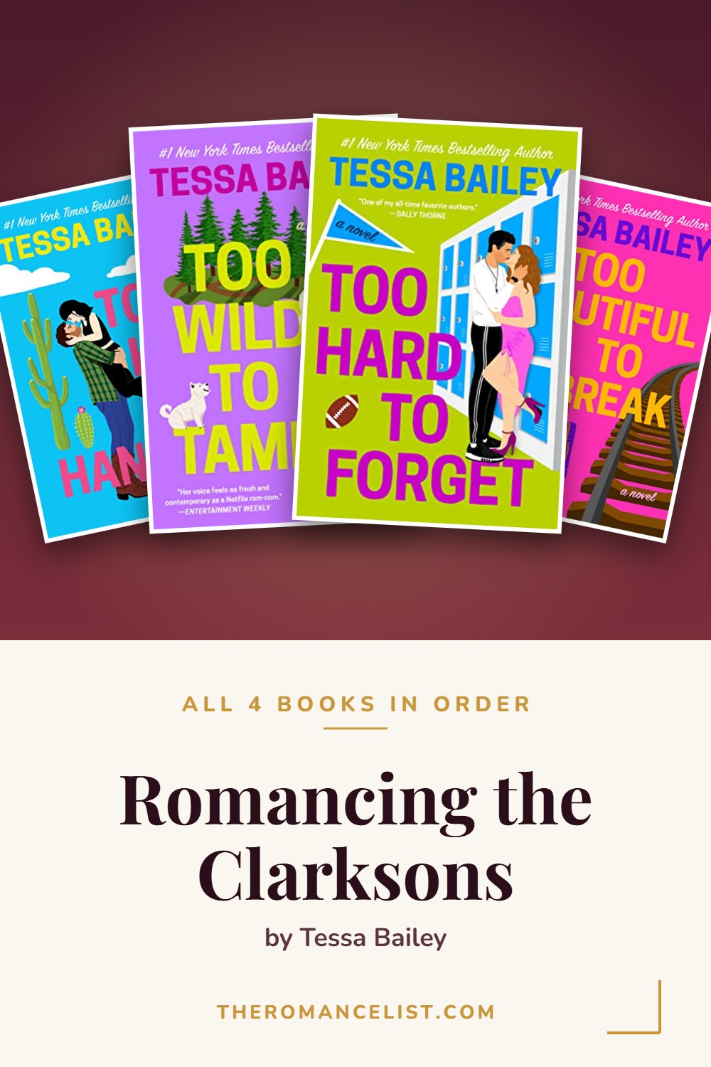Romancing the Clarksons by Tessa Bailey — books in order