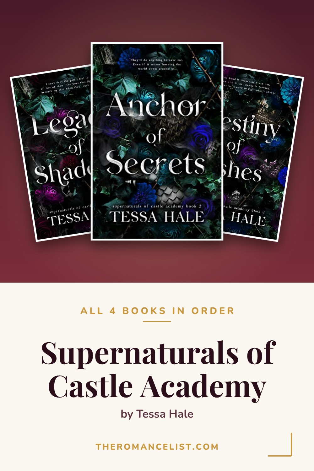 Supernaturals of Castle Academy by Tessa Hale — books in order