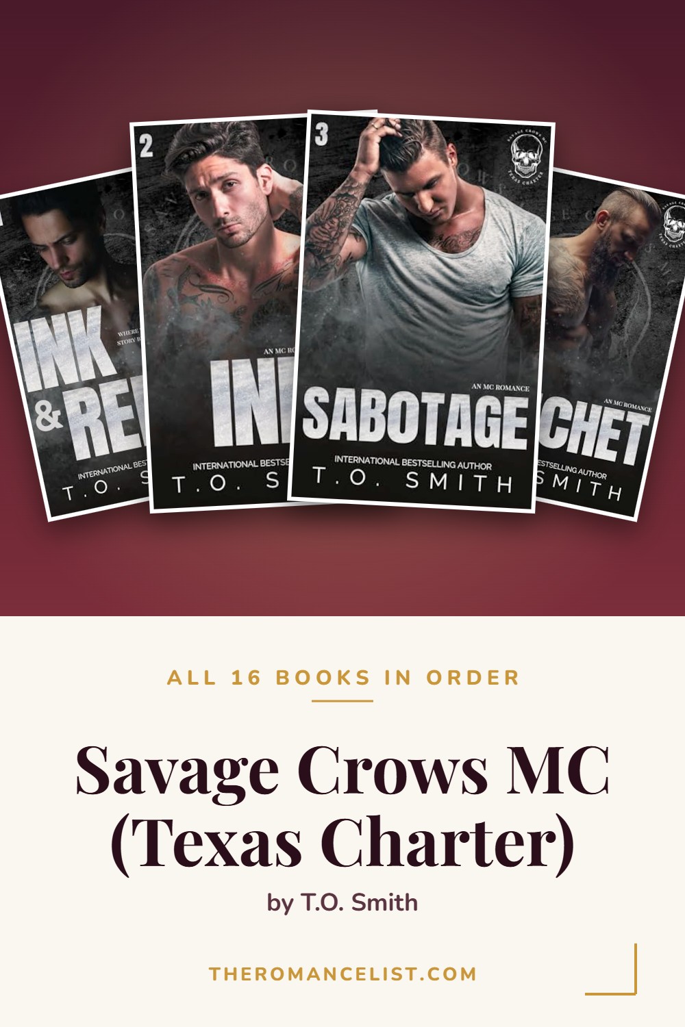Savage Crows MC (Texas Charter) by T.O. Smith — books in order