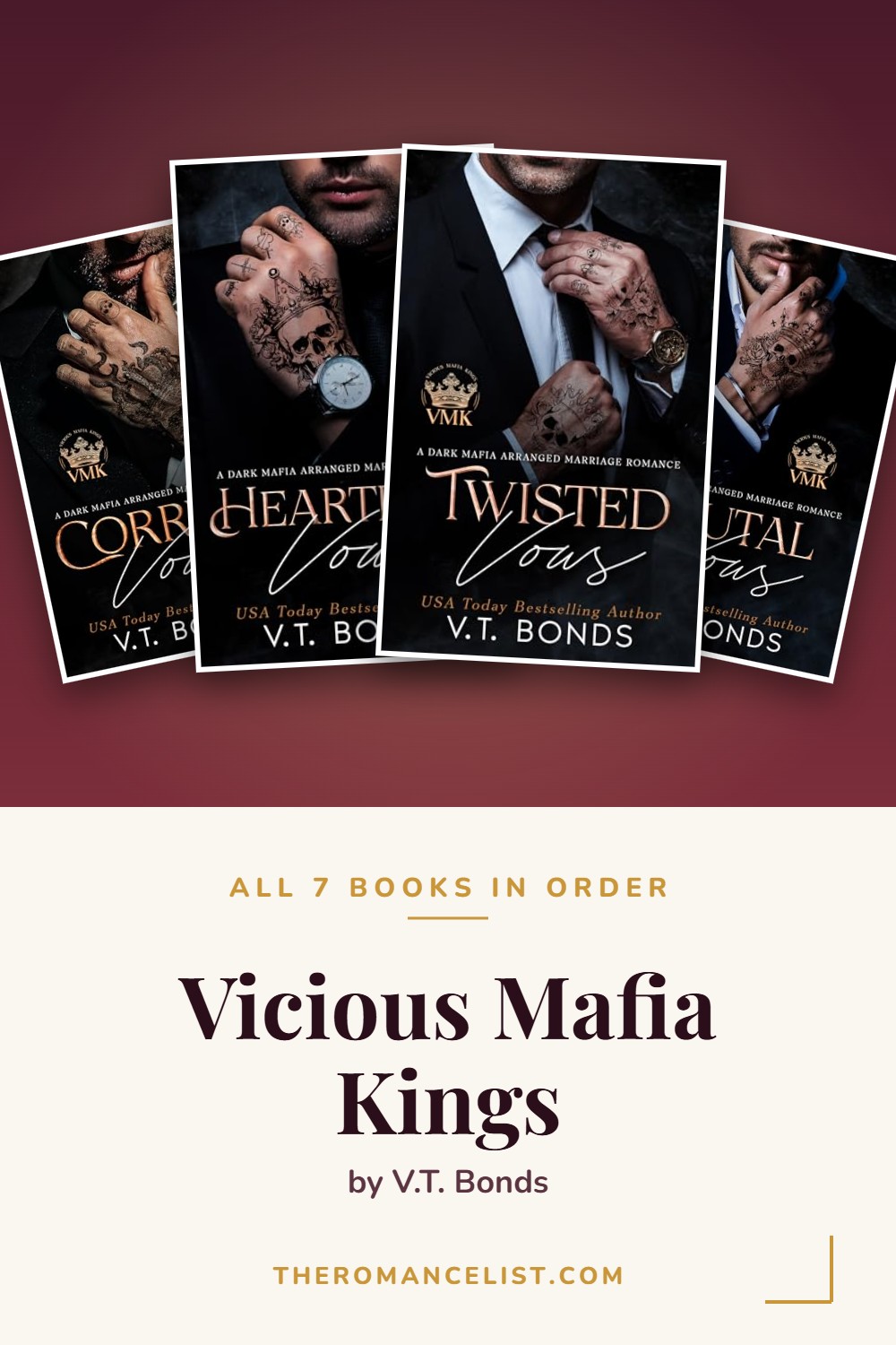 Vicious Mafia Kings by V.T. Bonds — books in order